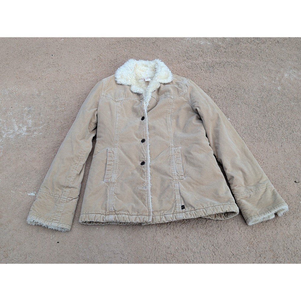 Abercrombie Fitch Sherpa Corduroy Jacket S Y2k Boho Grunge Indie Western Medium